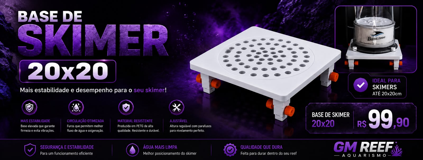Base de Skimmer 20x20